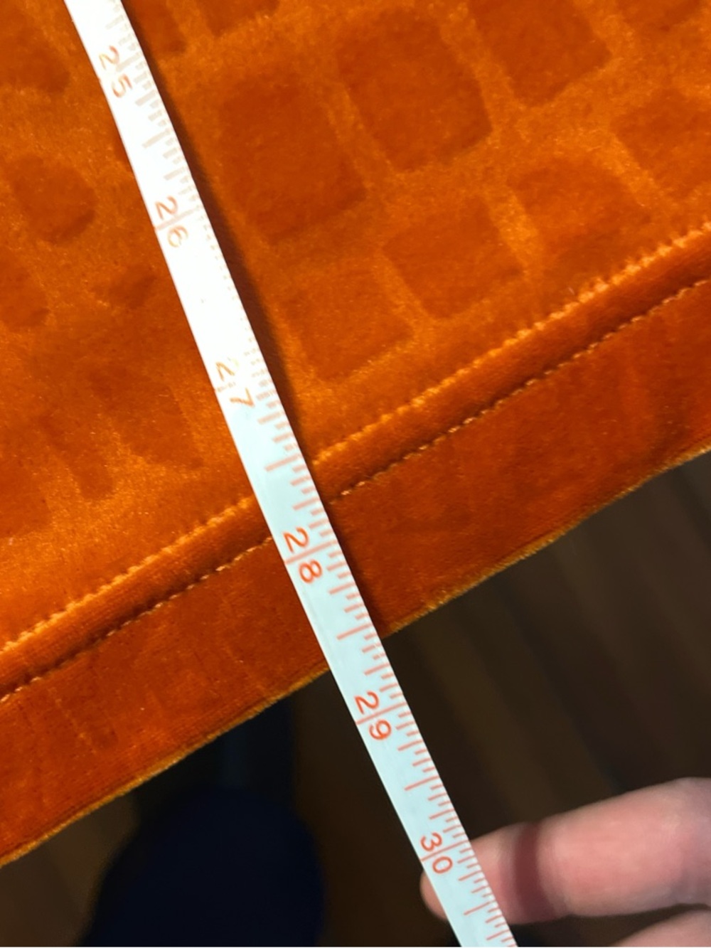 Supreme Velour Croc Zip Collar Pullover - Orange - Picture 5 of 6